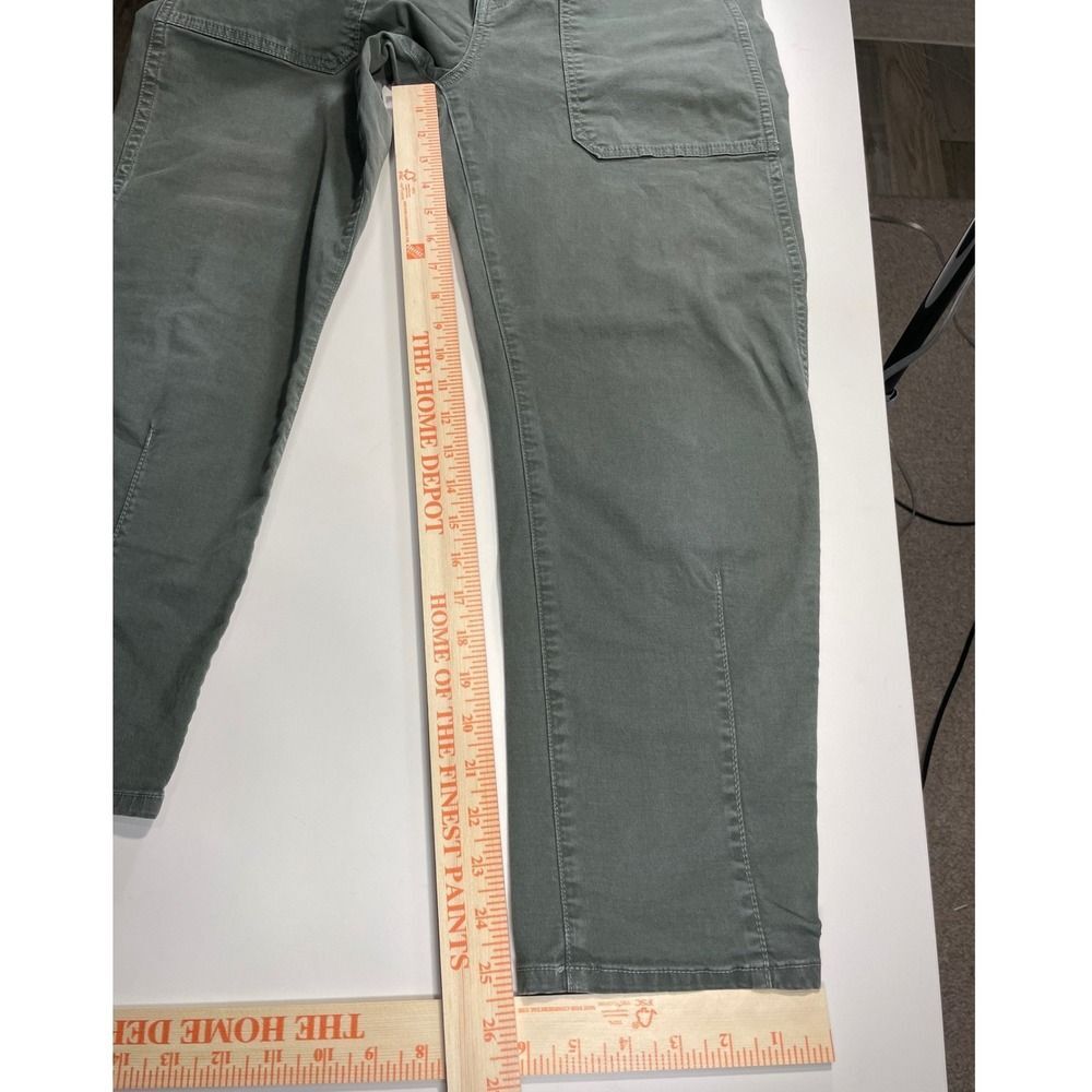 Utility Barrel Leg Pants Veronica Beard Charlie W/28 Army Green LN - Picture 9 of 12